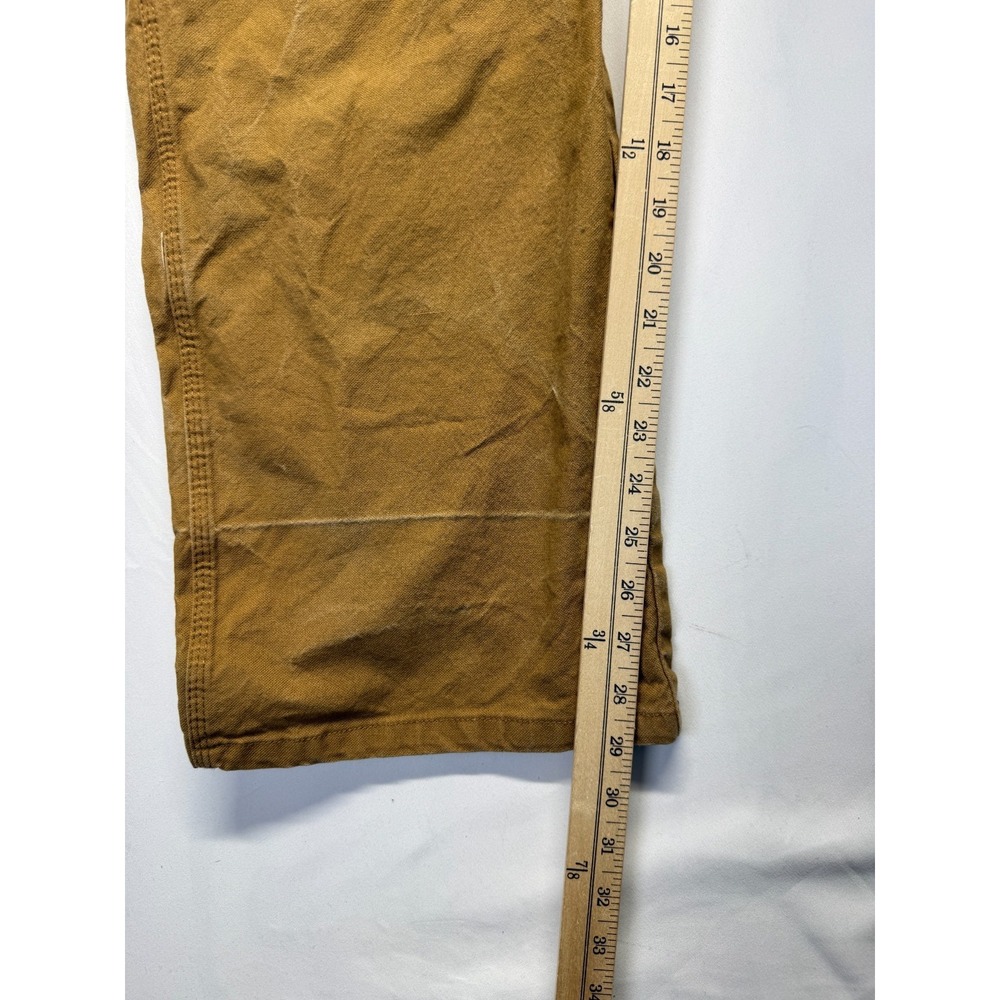 Genuine Dickies Flex Duck Utility Carpenter Pants Mens 42x29 Brown Workwear - Picture 7 of 14